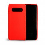 Wholesale Galaxy S10+ (Plus) Slim Silicone Hard Case (Red)